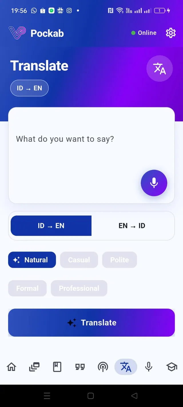 AI Translate — Pockab