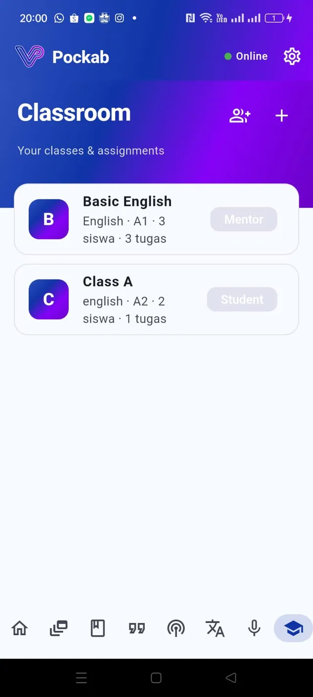 Classroom — Pockab
