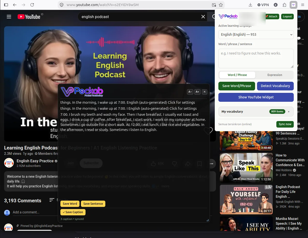 Ekstensi Browser — Pockab